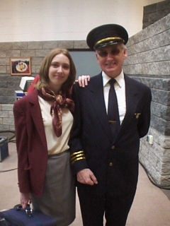 John Henley,Wardrobe: Airline Pilot and stewardess